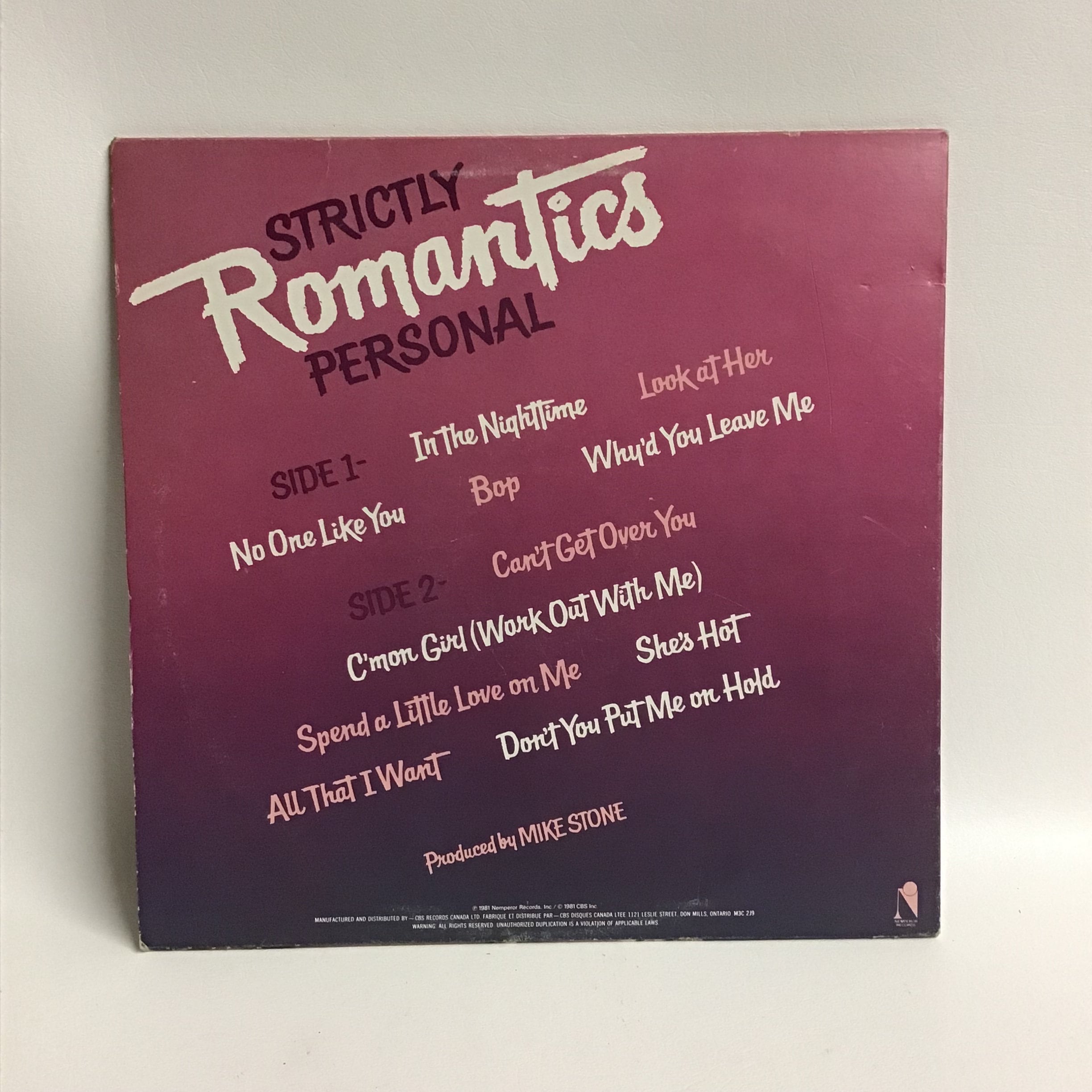 The Romantics Vinyl Album - Etsy