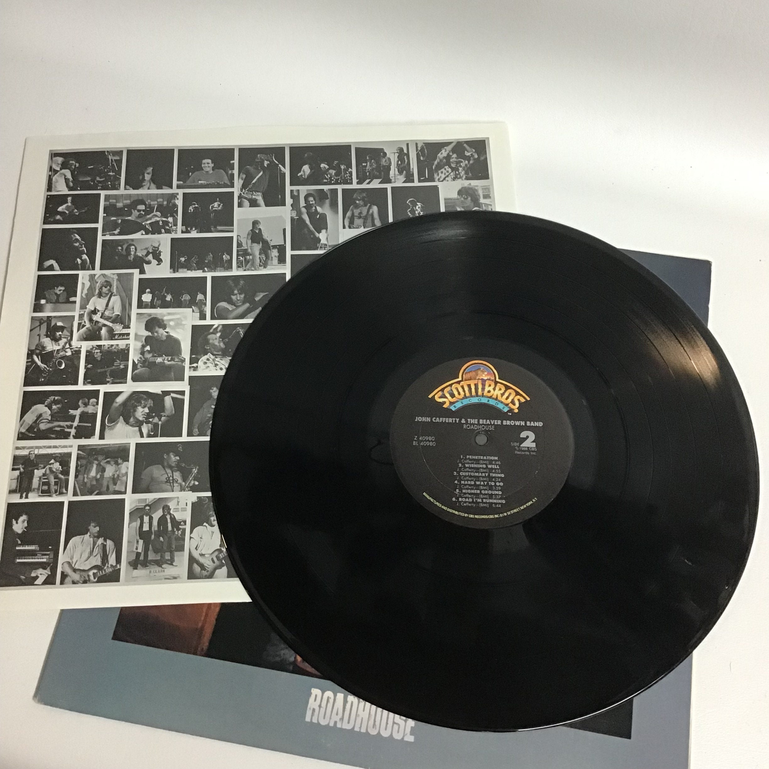 John Cafferty and the Beaver Brown Band Vinyl Album Roadhouse 1988