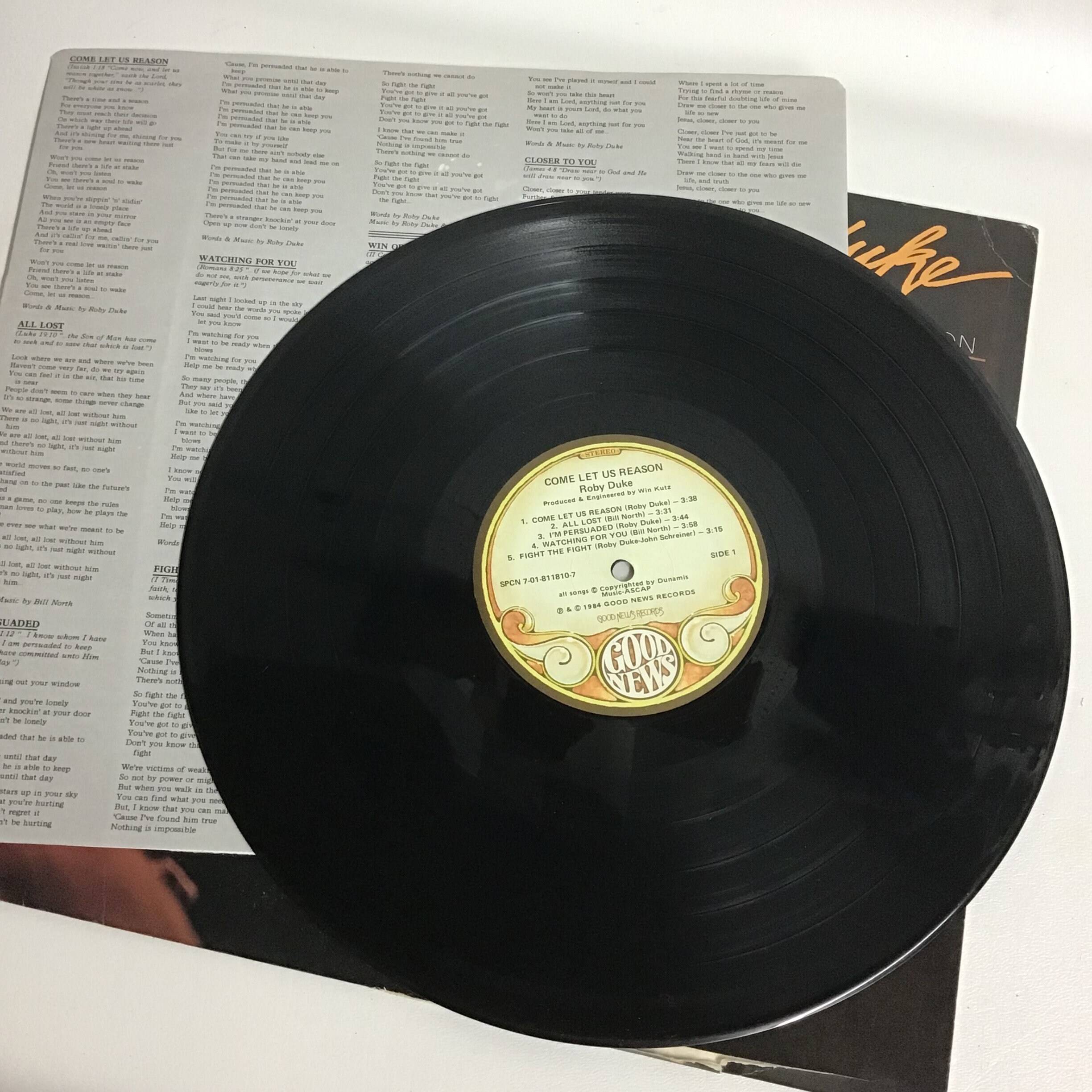 Roby Duke Vinyl Album Come Let Us Reason - Etsy