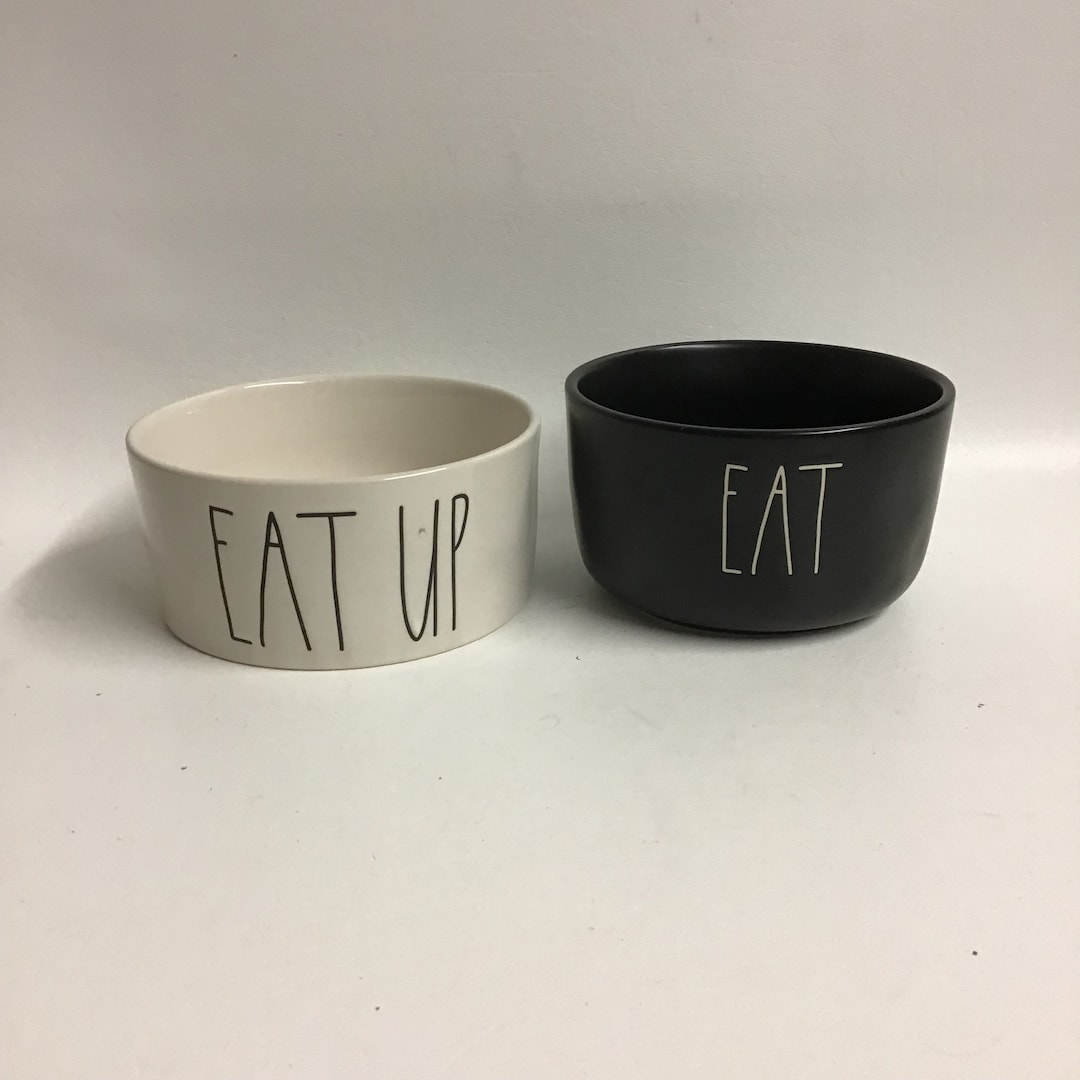 Rae Dunn Ceramic Dog Bowls Etsy UK