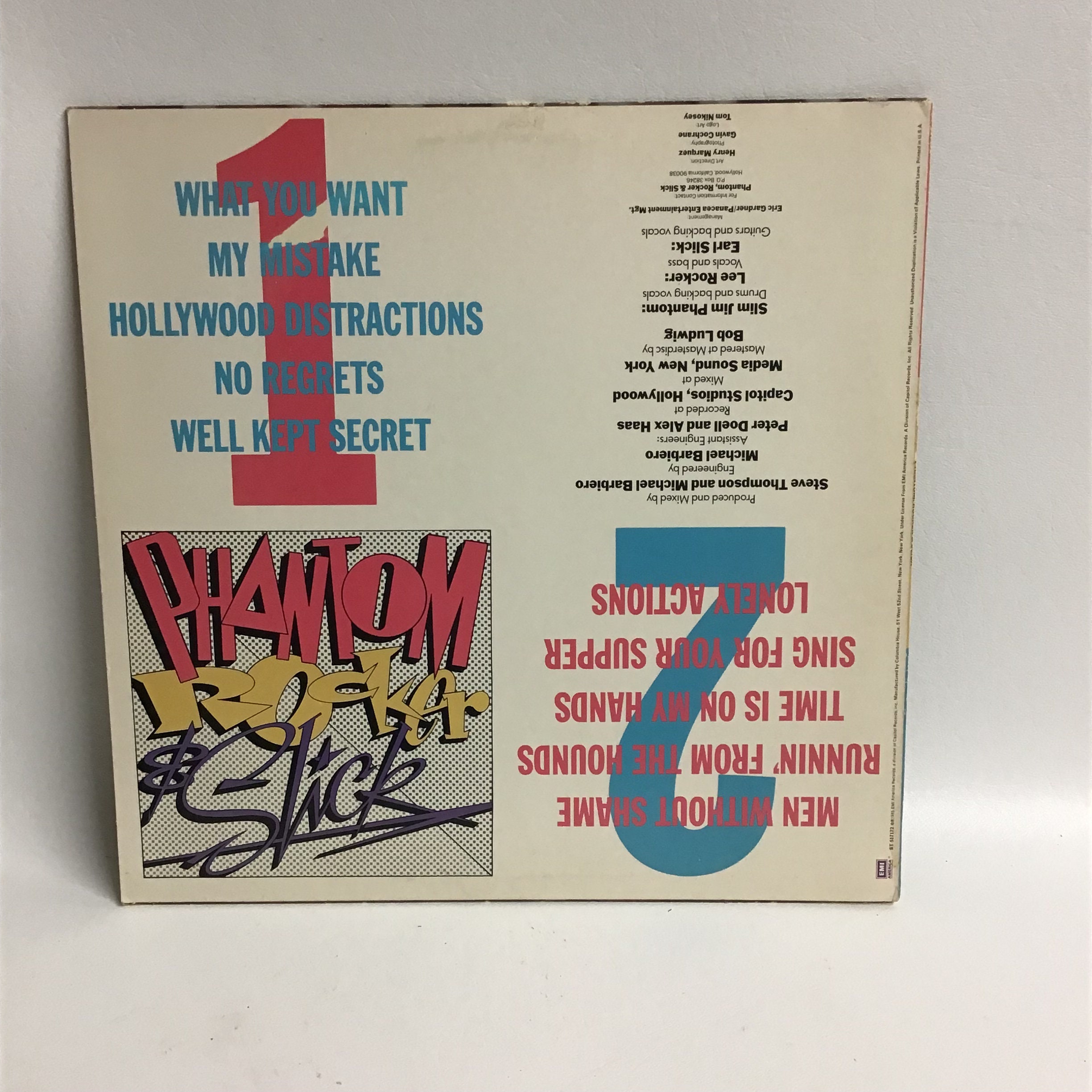 Phantom, Rocker and Slick Vinyl Album Self Titled - Etsy