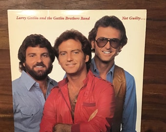 Larry Gatlin and the Gatlin Brothers Band Vinyl Album Not Guilty
