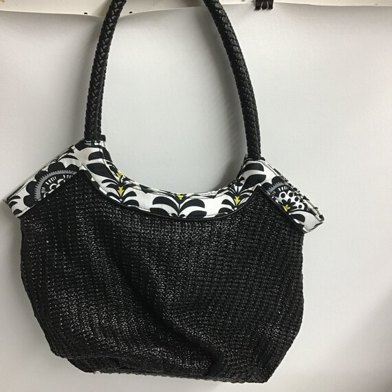 Vera Bradley Straw/Wicker Woven Bucket Bag - image 4