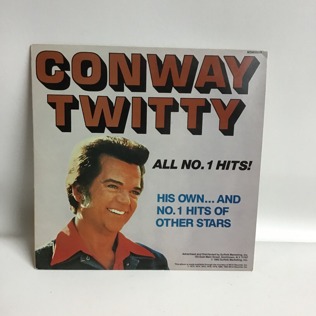 Conway Twitty Vinyl Album 1982 His Own…and No.1 Hits of Other Stars - Etsy