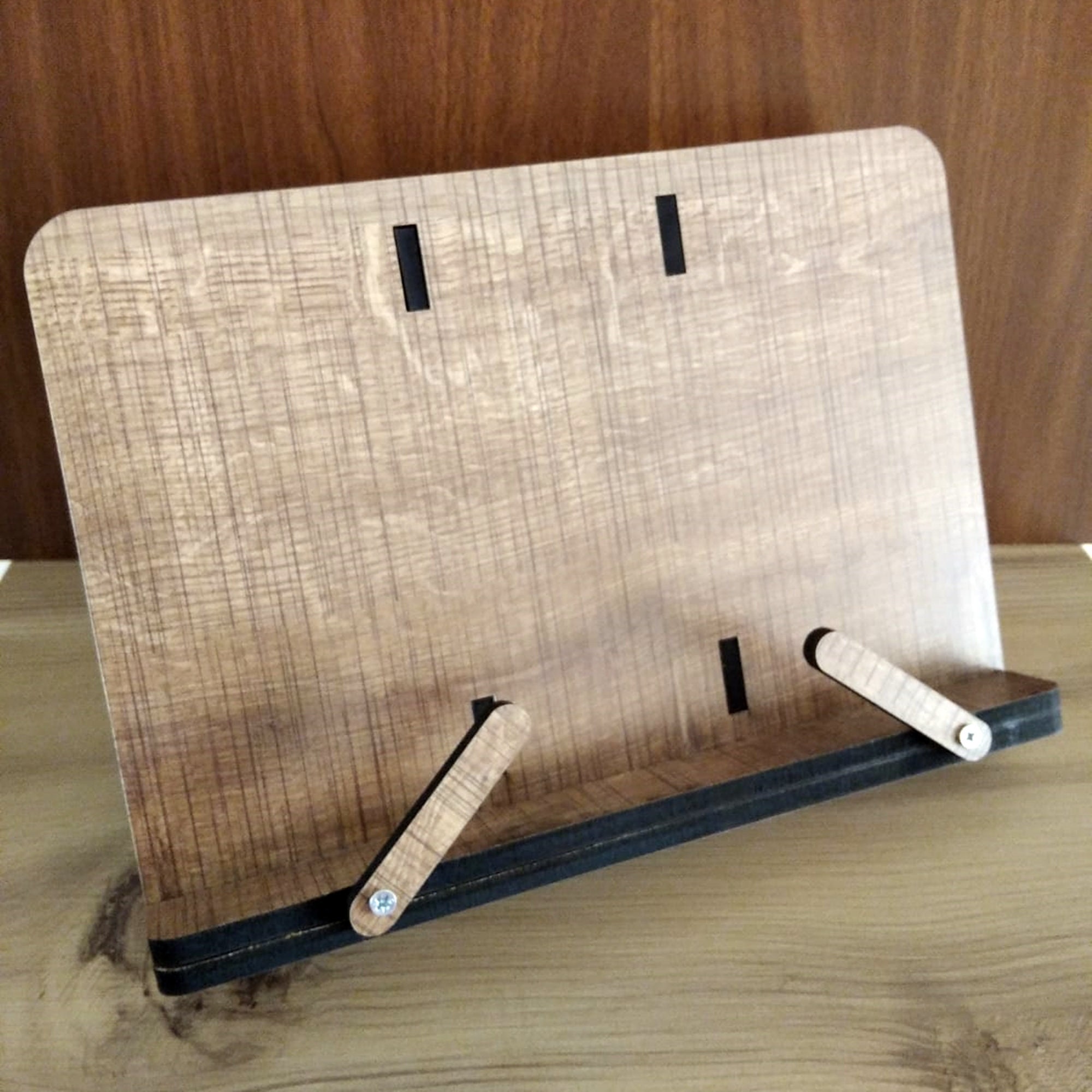 Adjustable Wooden Book Reading Stand Ipad Stand Photo Etsy