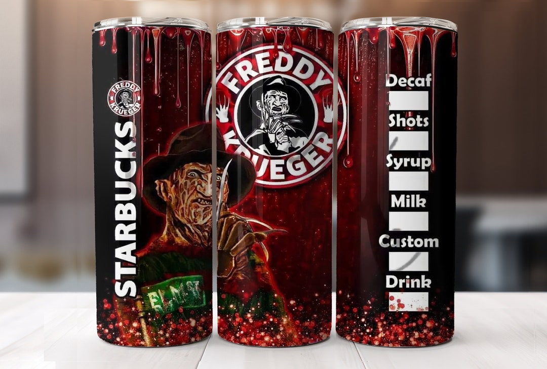 Starbucks Halloween Tumbler Design 20 Oz Skinny Tumbler Etsy