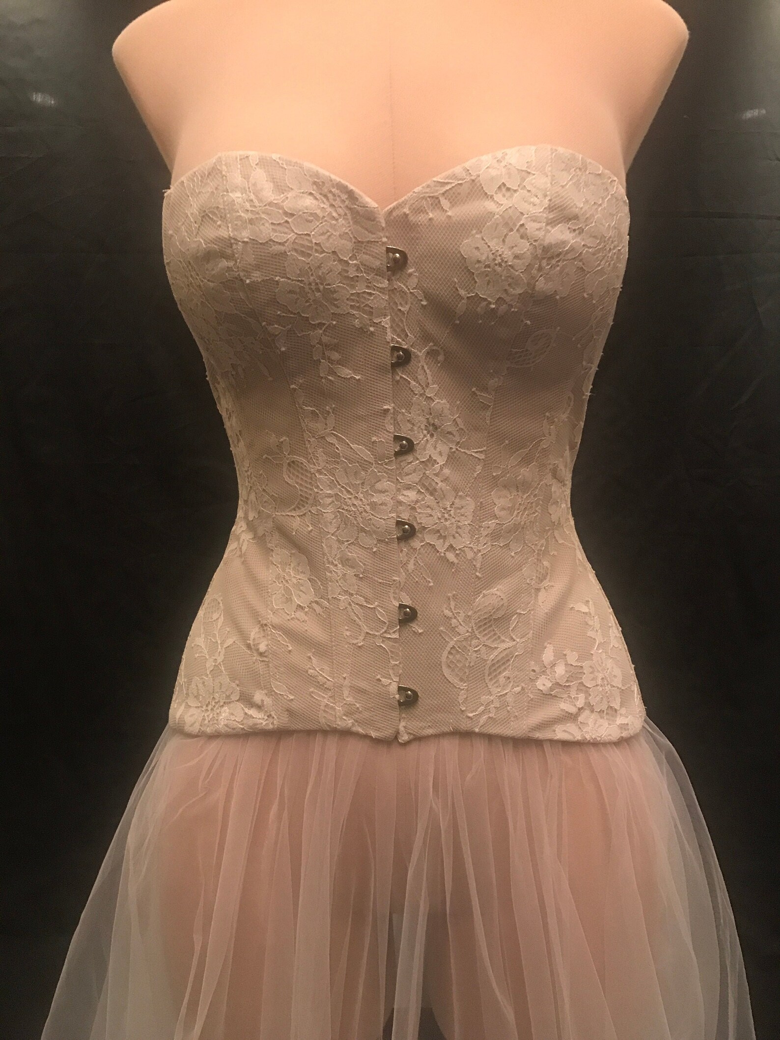 Linen corset Lace corset Slimming corset Hourglass shape | Etsy