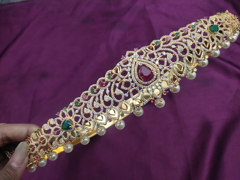 Buy Cz Stone Vaddanam Online In India Etsy India