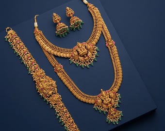 Gold Polish Bridal Full Set | Traditional Jewelry