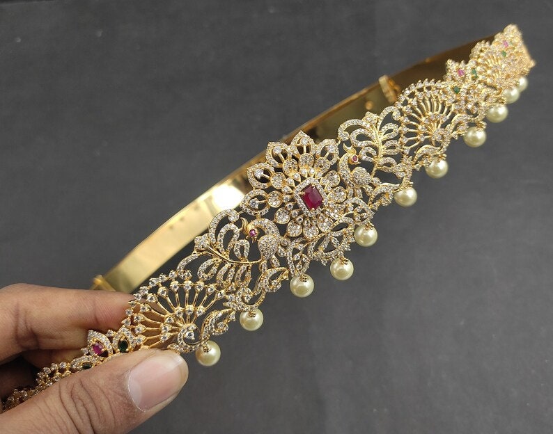 Vaddanam south Indian Jewelry Indian Jewelry Hip Belt Belly Chain Indian Bridal Hip Belt peacock Belly Belt saree Challa Kamarbandh Etsy UK