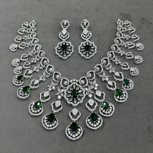 Silver Polish Choker Set | Bridal Jewellery | Traditional Necklace and Earrings Set | Handmade Silver Look Choker Set | Oxidised  Jewellery