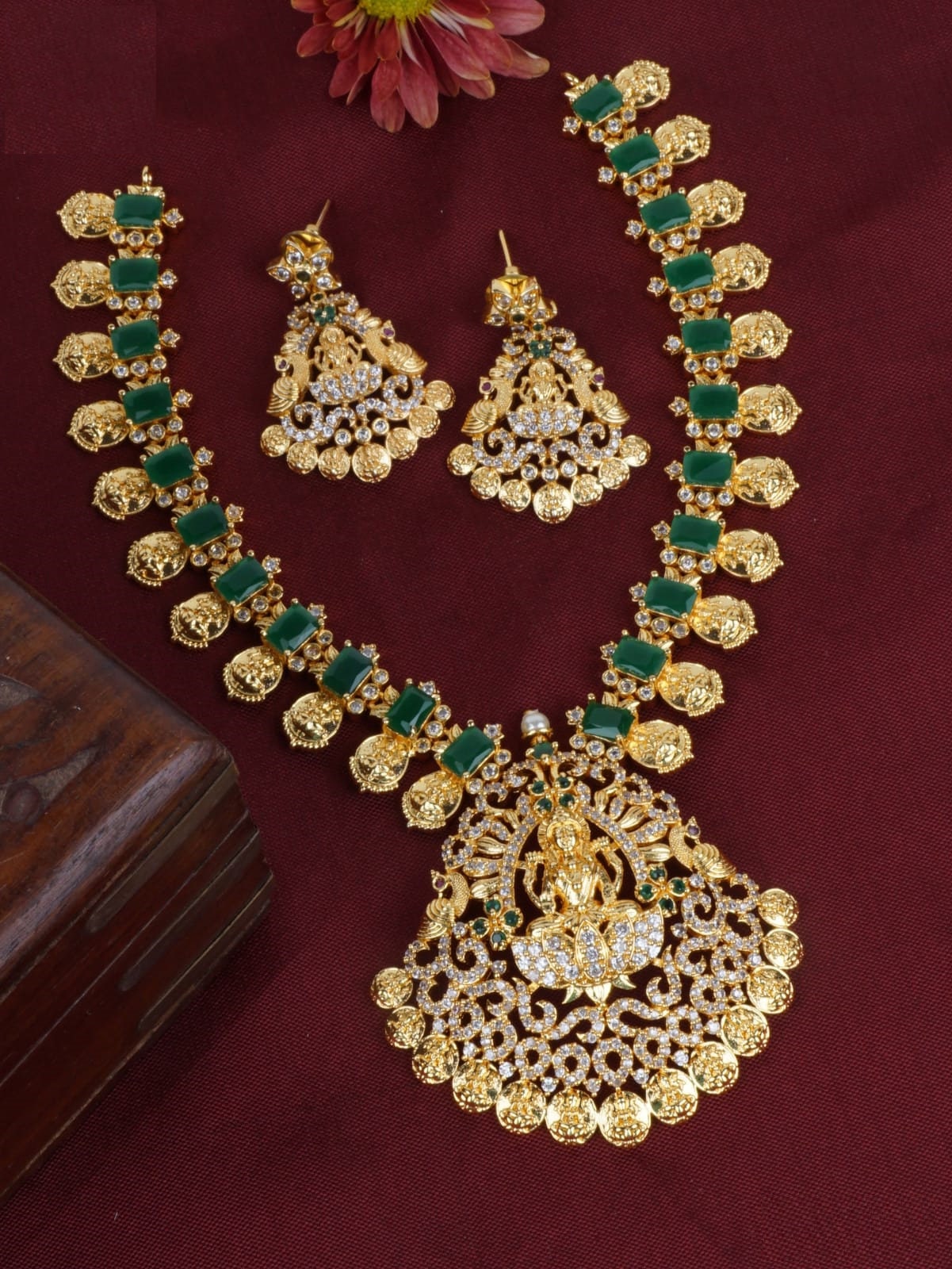 Gold Necklace with Beads | Bridal Gold Jewellery Design