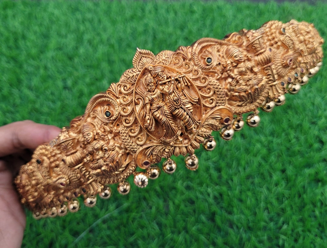 Adult Size Vaddanam, Radha Krishna Hipbelt, High Quality Nakshi Pattern  Waist Belt, Czs and Pearls, Jewelry for