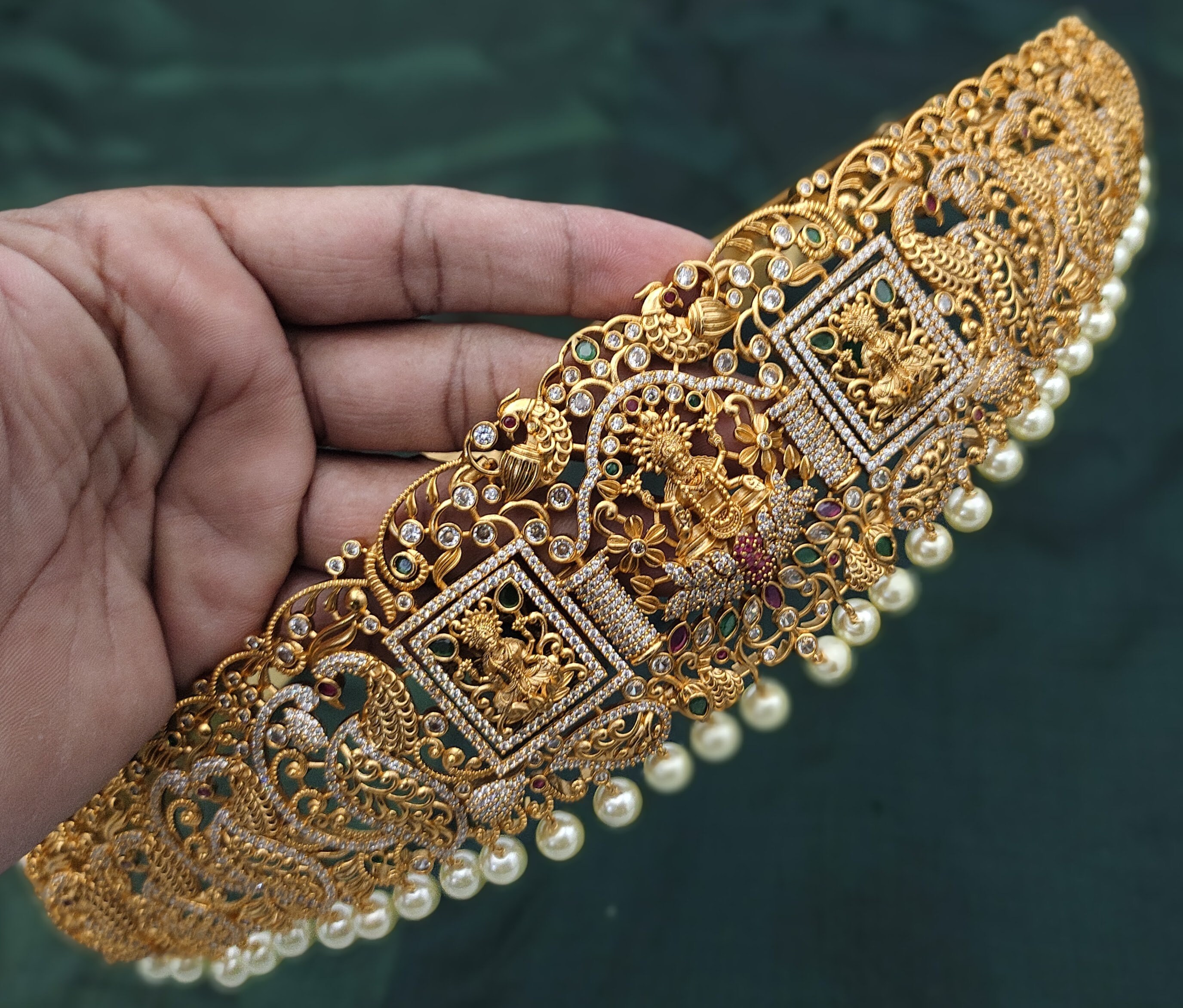 Beautiful Embroiderd Traditional Vadanam Hip Belt JH3831 – Jewel Palace