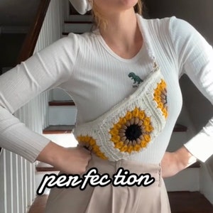Sunflower and Sunshine Crochet CrossBody Bag - PATTERN ONLY