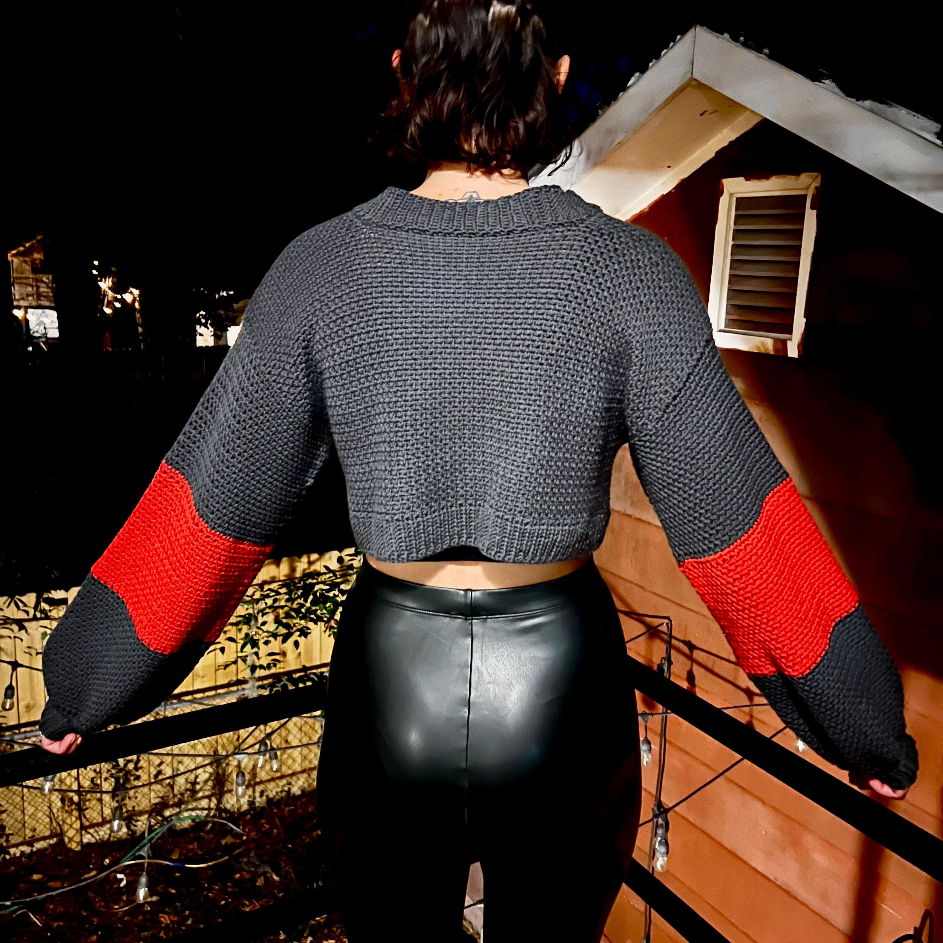 Queen of Halloween Glitter Script Sweater main image 1