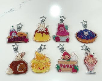 Dessert skzoo acrylic keychains/keyrings - Stray kids