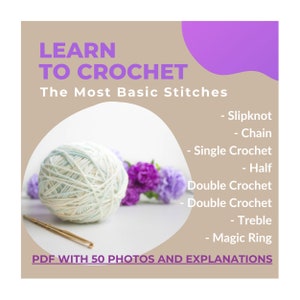 How to crochet for beginners, easy crochet guide, learn to crochet, basic crochet stitches, how to crochet a magic circle, crochet tutorial