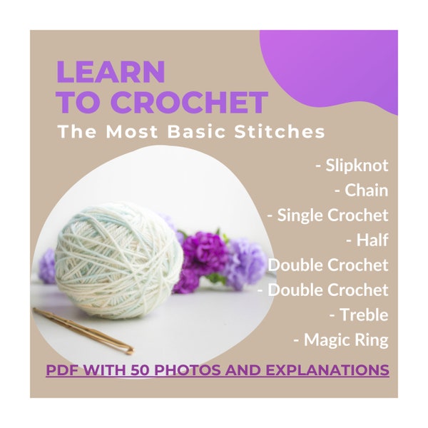 Comment crocheter pour débutants, guide de crochet facile, apprendre à crocheter, points de base au crochet, comment crocheter un cercle magique, tutoriel de crochet