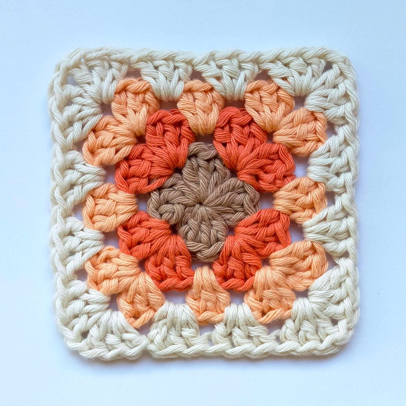 Easy Granny Square Crochet Pattern for Beginners Stepbystep Etsy