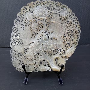 carved mother of pearl hummingbird theme,south sea pearl shell,real and natural sea shell