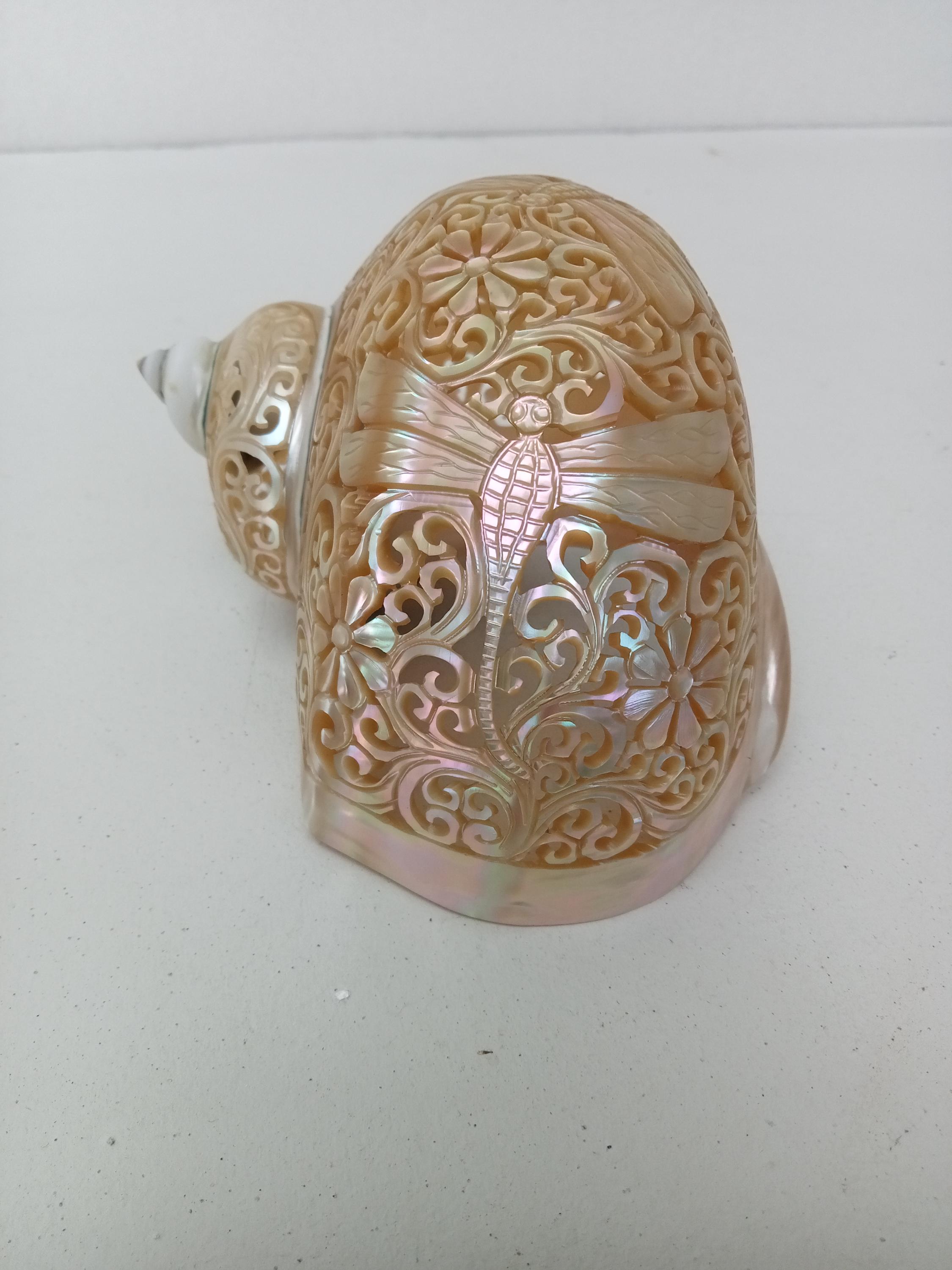 Camée Ancien En Coquillage Authentique - Bijou Vintage, Occasion, Sans Marque