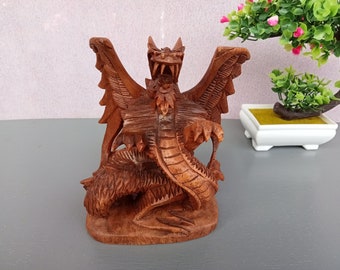 龍の彫刻、龍の像、木製の龍、龍の装飾 - Etsy 日本