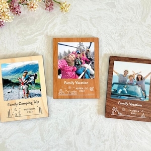 Personalized Photo Magnet • Fridge Magnets • Family Trip • Anniversary Wedding Gift • Engagement Gifts • Gifts for Him • Home Decor • CM01