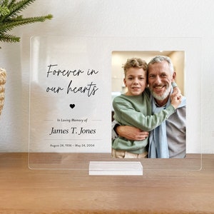 Custom Memorial Plaque Photo • In Loving Memory • Personalized Memorial Gift • Sympathy Gift • Bereavement Gift  • MP01