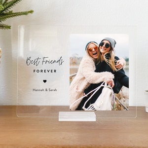 Best Friend Gift • Personalized Gifts for Her • Best Friend Birthday Gift • Clear Acrylic Plaque • Custom Galentine's Gift • BFP01