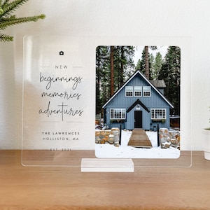 New House Plaque • Housewarming Gift • First Home Gift • New Home Personalized Gift • Closing Gift • Realtor • NHP02