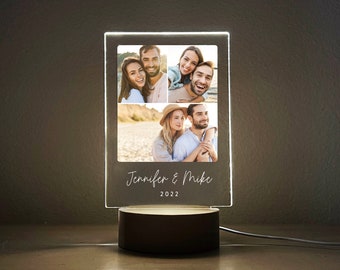 Custom Photo Collage LED Light, Best Friends, Personalized Home Decor, Engagement, Family, Gift for Her Him, Couples Gift, LED Frame, PCP02