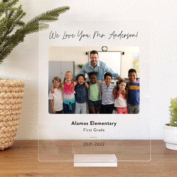 Personalized Teacher Plaque • Teacher Appreciation Week Gift • Gift for Teacher Personalized • Gift from Students • Gift from Class • TAP01