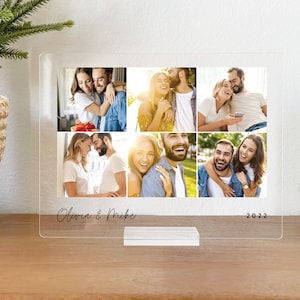 Custom Photo Collage Plaque • Best Friend Birthday • For Couples Engagement Gifts • Valentine's Day • Personalized Gift Anniversary • PCP01