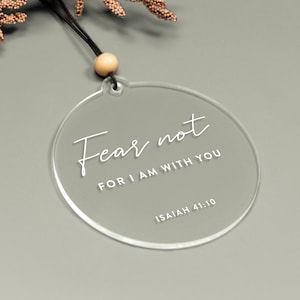 Bible Verse Ornament • Christian Gifts • Bible Art • Christian Gifts for Women • Religious Gifts • Car Charm • Christmas Gift Decor • BVO01