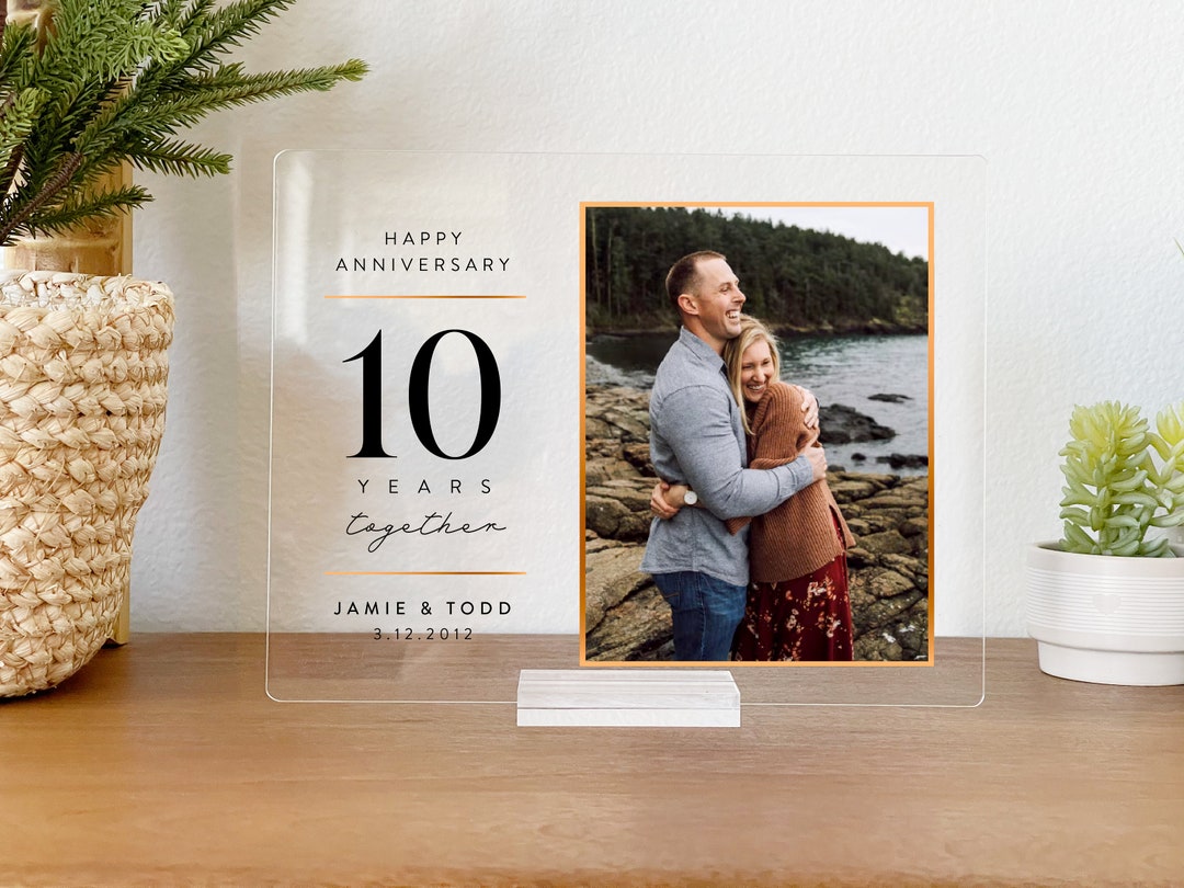 Personalized Anniversary Plaque Anniversary Gifts for Couple Gift for Him Anniversary for ...