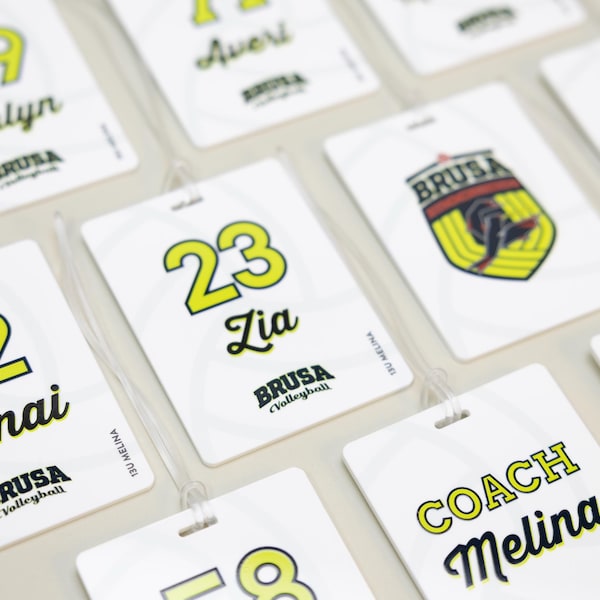 Custom Sports Bag Tags, Personalized Bag Tag, Team Tags, Sports Team Gifts, ST01