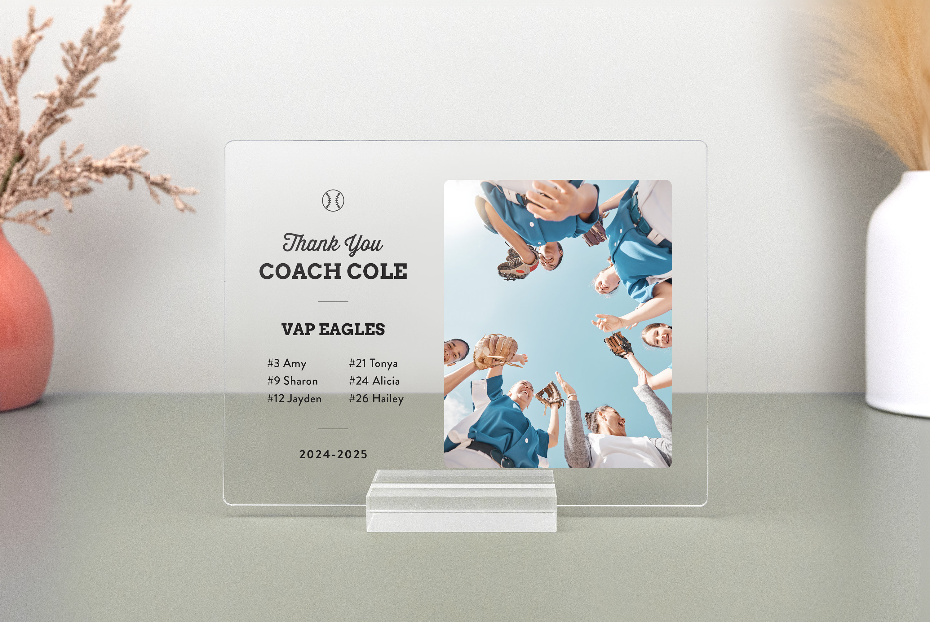 Personalized Coach's Gift Plaque, Coach Appreciation Gift, Gift for Coach, Gift from Students, Gift from Team, Sports Plaque, CGP01