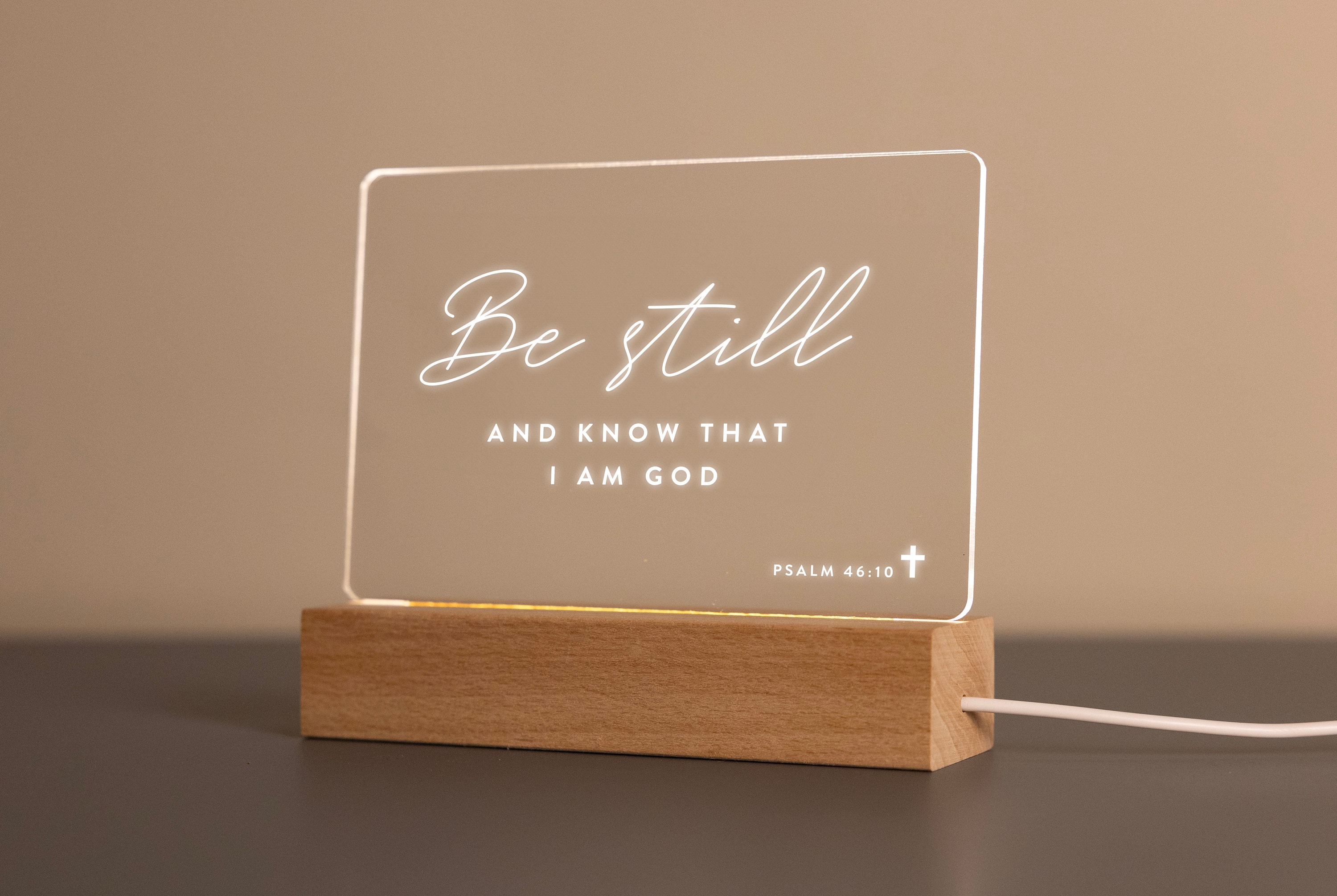Bible Verse LED Light • Custom LED Night Light • Favorite Bible Verse • LED Frame • New Home Gift • Christmas Gift Christian • BVL01