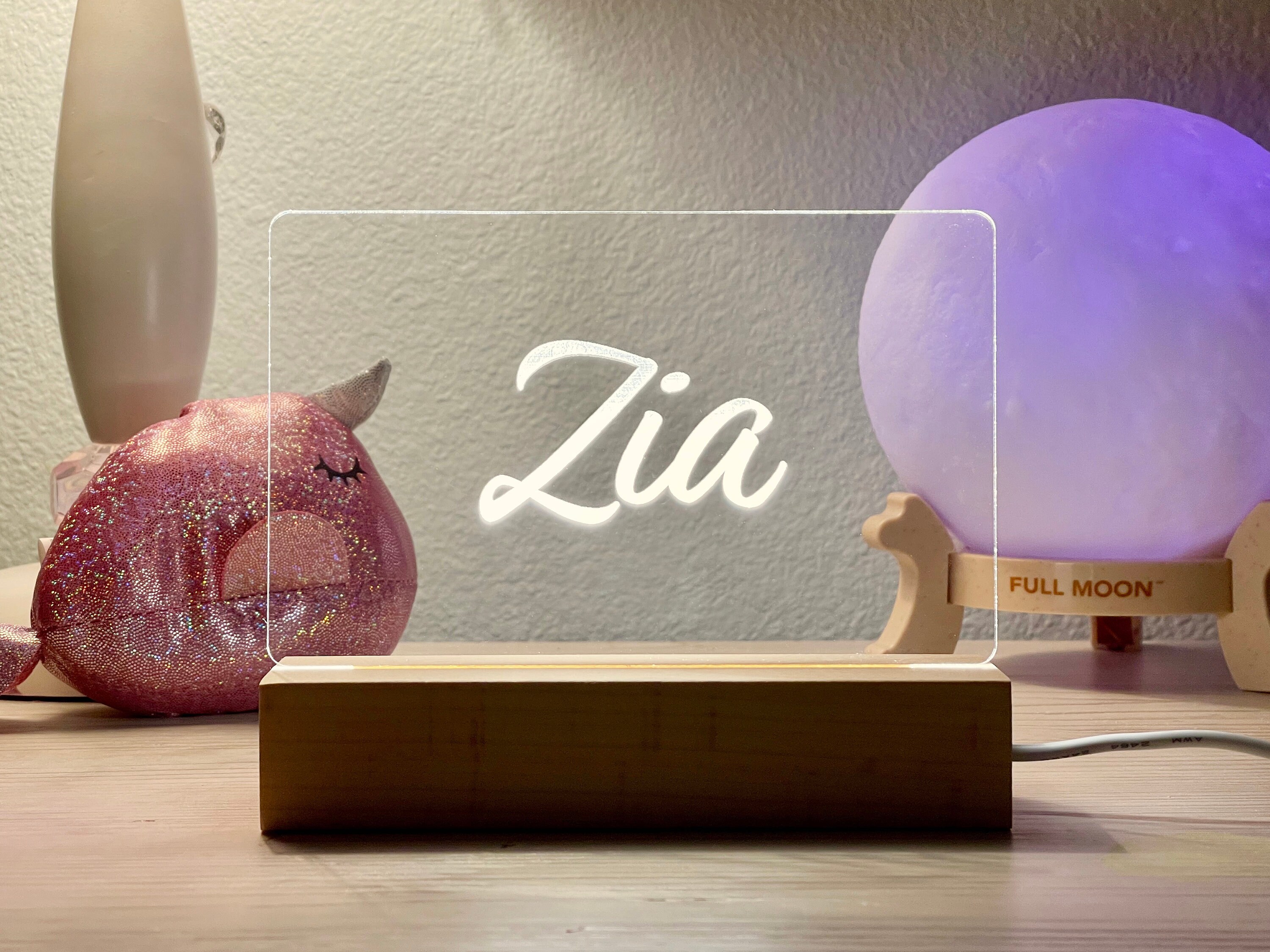 Personalized Night Light New Baby Gift New Mom Gift Kids Etsy