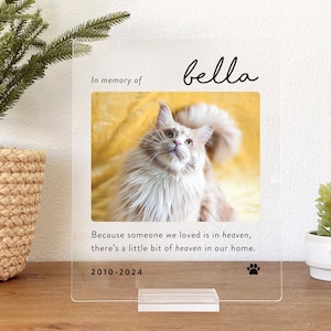 Pet Memorial Gift, Pet Memorial Keepsake, Pet Bereavement Gift, Dog Cat Loss Sympathy Gift, PMP01 Style B