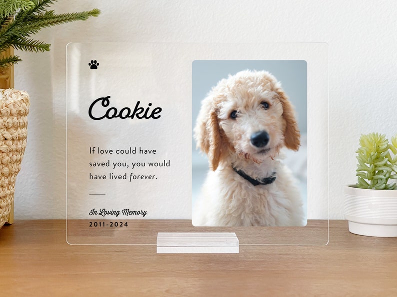 Pet Memorial Gift, Pet Memorial Keepsake, Pet Bereavement Gift, Dog Cat Loss Sympathy Gift, PMP01 image 2