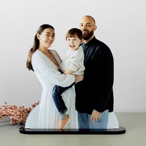 Custom Photo Statuette, Acrylic Photo Cutouts, Custom Photo Sculptures, Wedding Gift, Custom Portrait • Personalized Gift, STA01