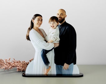 Custom Photo Statuette, Acrylic Photo Cutouts, Custom Photo Sculptures, Wedding Gift, Custom Portrait