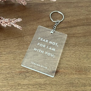 Bible Verse Keychain • Bible Art • Christian Gifts for Women • Religious Gifts • Personalized Christmas Gift Handmade • BVK01