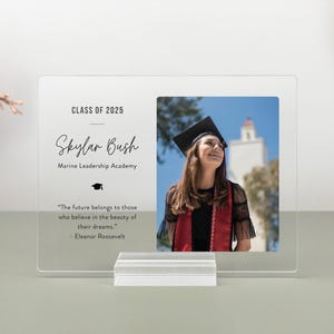 Personalized Graduation Photo Plaque: Class of 2025 Acrylic Gift
