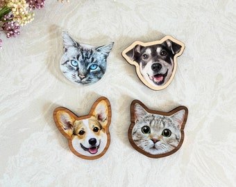 Custom Pet Magnet • Fridge Magnets • Dog • Cat • Pet • Custom Magnet • Personalized Pet • Memorial • FM01