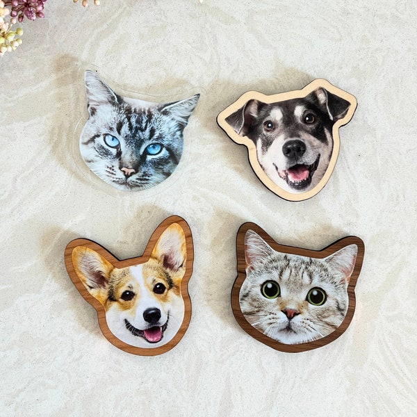 Custom Pet Magnet • Fridge Magnets • Dog • Cat • Pet • Custom Magnet • Personalized Pet • Memorial • FM01