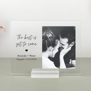 Engagement Gifts for Couple, Newly Engaged Gifts for Couple, Engagement Plaque, Personalized Custom Gift, Valentine's Day, EP02