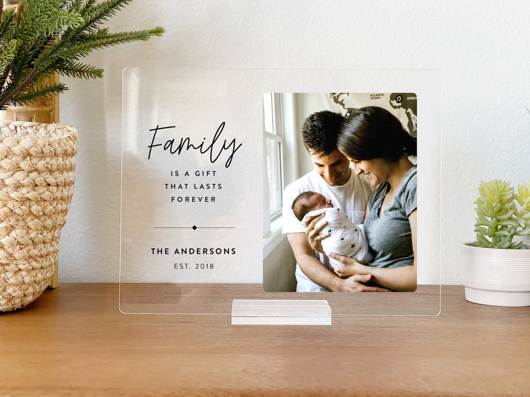 Personalized Family Plaque Family Portrait Family Quote Family Frame Family Gift Gift From ...